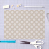 White Chalk Polka Dot Print Tissue Paper Tissuepapier (Craft)