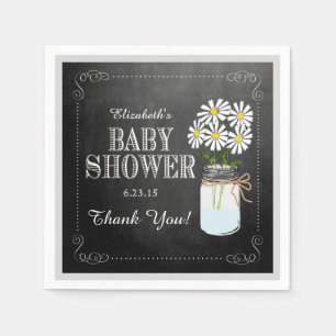 White Chalkboard Mason Jar  look Shower Servet