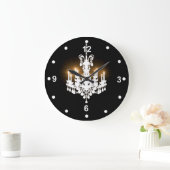 White Chandelier Clock Grote Klok (Huis)