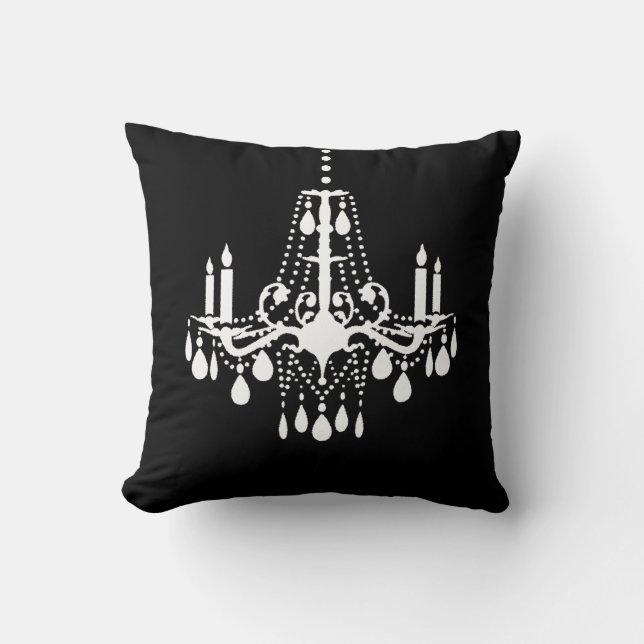White Chandelier Pillow Kussen (Voorkant)