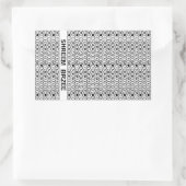 White Chant Shreem Brzee money mantra Rechthoekige Sticker (Tas)