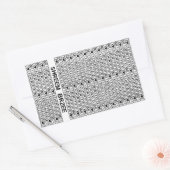 White Chant Shreem Brzee money mantra Rechthoekige Sticker (Envelop)