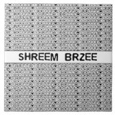White Chant Shreem Brzee money mantra Tegeltje (Voorkant)