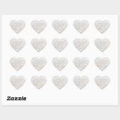 White Chantilly Lace Hart Sticker (Vel)