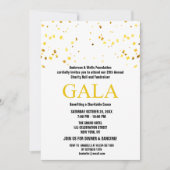 White Charity Ball Corporate Fondsenwervende Parti Kaart (Voorkant)