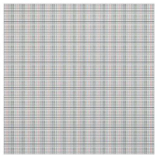 White Checked Tartan Print, Stof (Swatch)