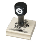 White Cheeked Starling Bramble Scrapbooking Rubberstempel (Stempel)