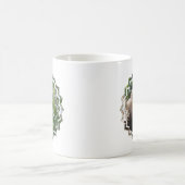 White Cheekin Capuchin Monkey Coffee Mok (Center)