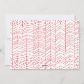 White CHEERS | Rode gradiënt Merry-kerstfoto Feestdagenkaart (Achterkant)