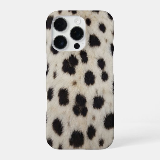 white cheetah iPhone 16 Pro Max Case Hoesje (Achterkant)