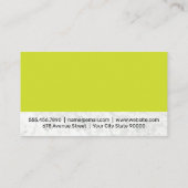 White Chef Pet | Witte marmeren achtergrond Visitekaartje (Achterkant)