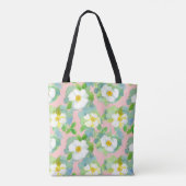 White Cherokee Roos Flower Pink Tote Bag (Achterkant)