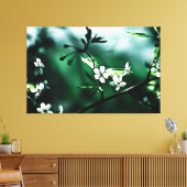 White Cherry Blossom Canvas Afdruk (Insitu (Woonkamer))