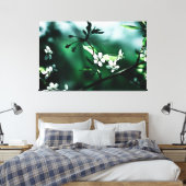 White Cherry Blossom Canvas Afdruk (Insitu (Slaapkamer))