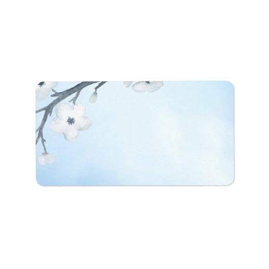 White Cherry Blossom Etiket (Voorkant)