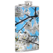 White Cherry Blossom Flask Heupfles (Rechts)