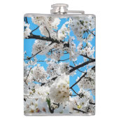 White Cherry Blossom Flask Heupfles (Achterkant)