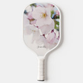 White Cherry Blossom Floral gepersonaliseerd Pickleball Paddle (Achterkant)