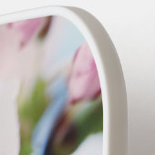 White Cherry Blossom Floral gepersonaliseerd Pickleball Paddle (Links Detail)