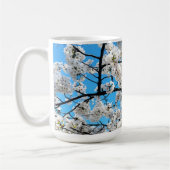 White Cherry Blossom Flower Mug Koffiemok (Links)