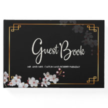 white Cherry Blossom &golden Lijst