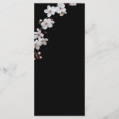white Cherry Blossom &golden Lijst Programmakaart (Achterkant)