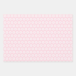 White Cherry Blossom Inpakpapier Vel