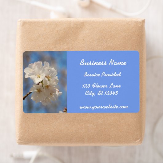 White Cherry Blossom Label (Insitu)