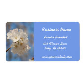 White Cherry Blossom Label (Voorkant)