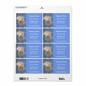 White Cherry Blossom Label (Full Sheet)