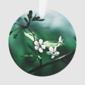 White Cherry Blossom Ornament (voorkant)