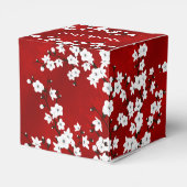 White Cherry Blossom Red Bedankt voor de verjaarda Bedankdoosjes (Achterkant)