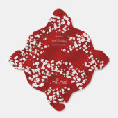 White Cherry Blossom Red Bedankt voor de verjaarda Bedankdoosjes (Uitgevouwen)