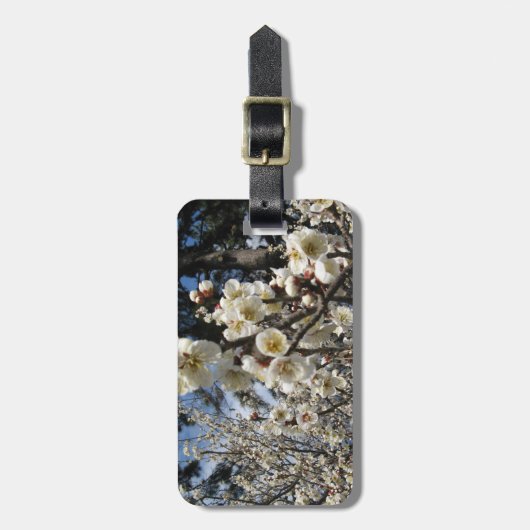 White Cherry Blossom / Sakura / サ ク ラ(桜) Bagagelabel (Voorkant verticaal)