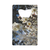 White Cherry Blossom / Sakura / サ ク ラ(桜) Creditkaart Flessenopener (Voorkant)