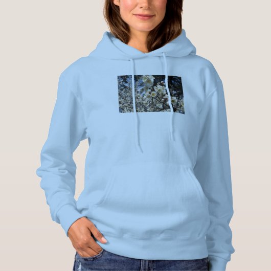 White Cherry Blossom / Sakura / サ ク ラ(桜) Hoodie (Voorkant)