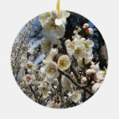 White Cherry Blossom / Sakura / サ ク ラ(桜) Keramisch Ornament (Achterkant)