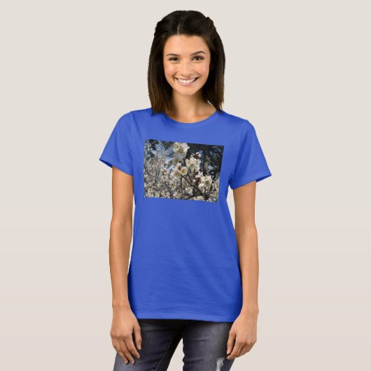 White Cherry Blossom / Sakura / サ ク ラ(桜) T-shirt (Voorkant volledig)