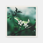 White Cherry Blossom Servet (Voorkant)