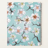 White Cherry Blossom Stationery Monogram Planner (Achterkant)