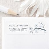 White Cherry Blossom Wedding Etiket (Insitu)