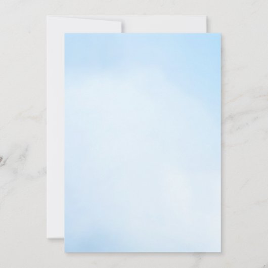 White Cherry Blossom Wedding Invitation Kaart (Achterkant)