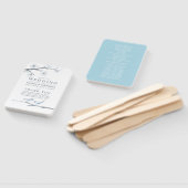 White Cherry Blossom Wedding Programme Handwaaier (Niet-gemonteerd)