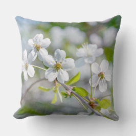 White Cherry Flower Kussen