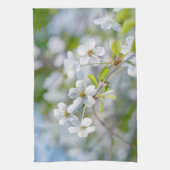 White Cherry Flower Theedoek (Verticaal)