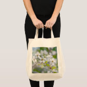 White Cherry Flower Tote Bag (Voorkant (product))