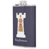 White Chess Rook Heupfles (Links)