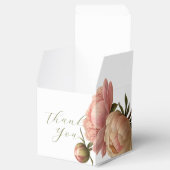 White | Chic Rose Wedding Thank You Favor Box Bedankdoosjes (Geopend)