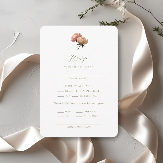 White | Chic Script Wedding RSVP Enclosure Card Informatiekaartje
