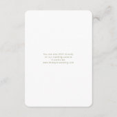 White | Chic Script Wedding RSVP Enclosure Card Informatiekaartje (Achterkant)
